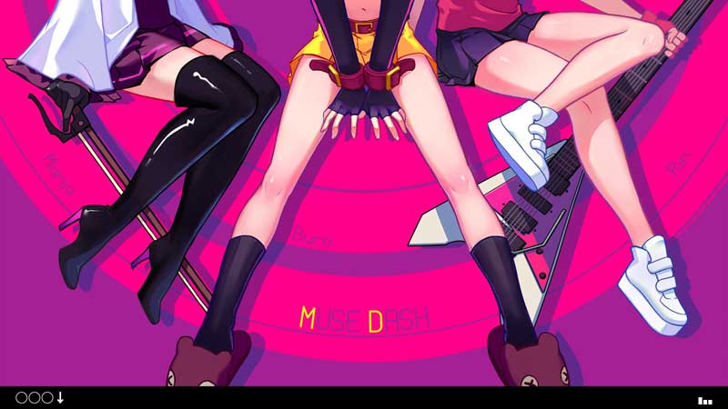 Muse Dash and dem Sexy Legs Title Screen